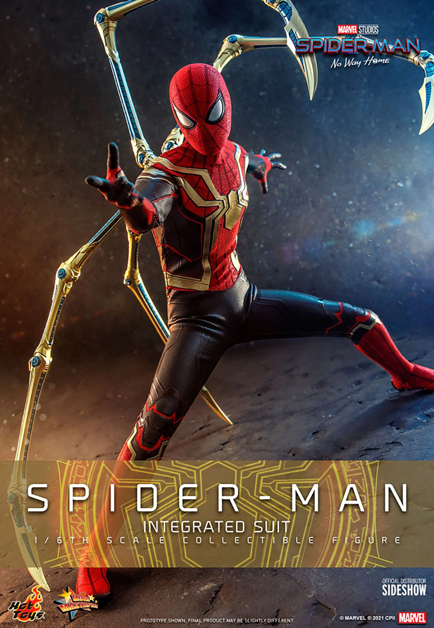 Hot Toys 1:6 Spider-Man Deluxe Integrated Suit - Spider-Man: No Way Home - Image 8
