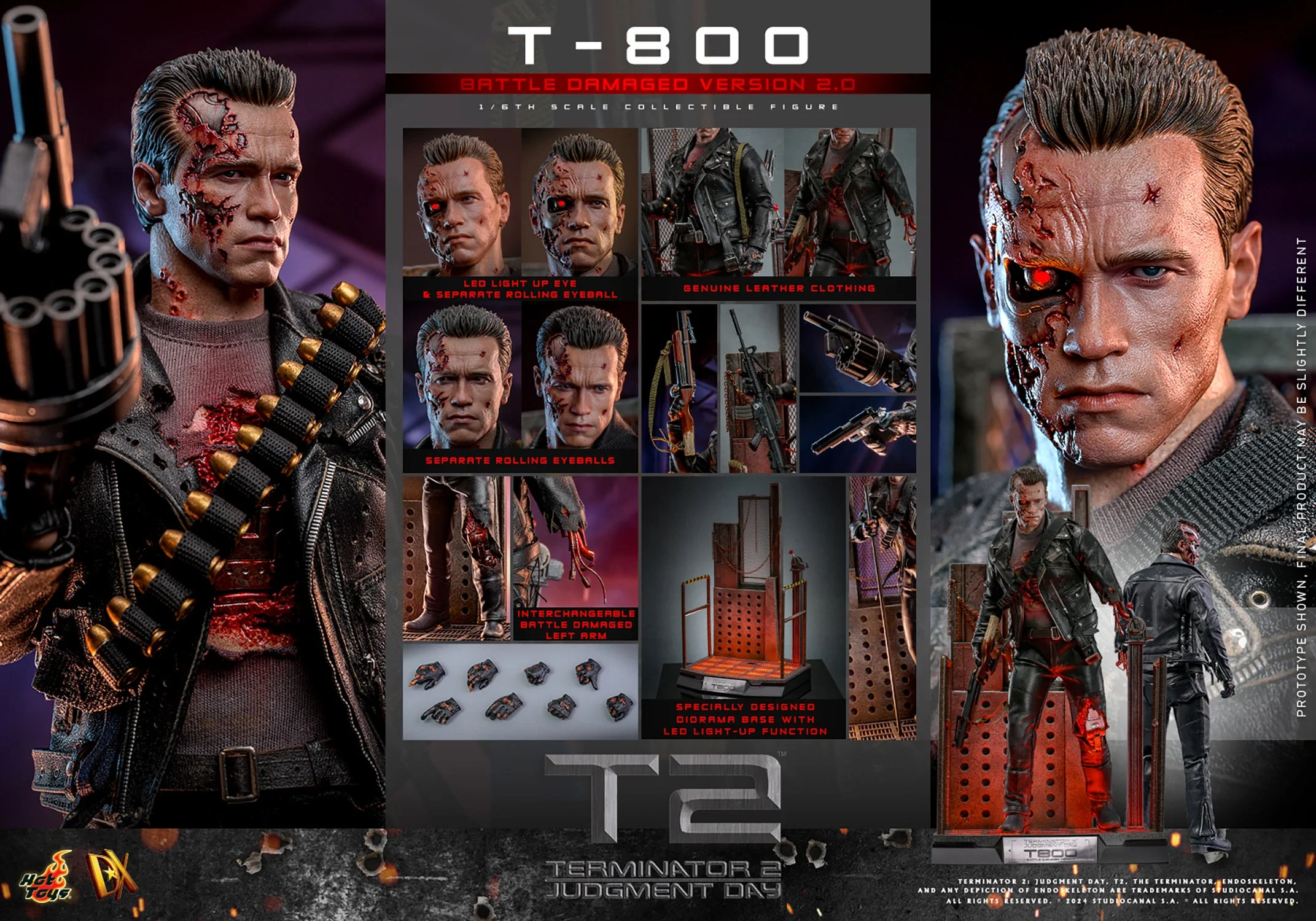 Hot Toys 1/6 Scale T-800 Battle Damaged Version 2.0 - Image 10