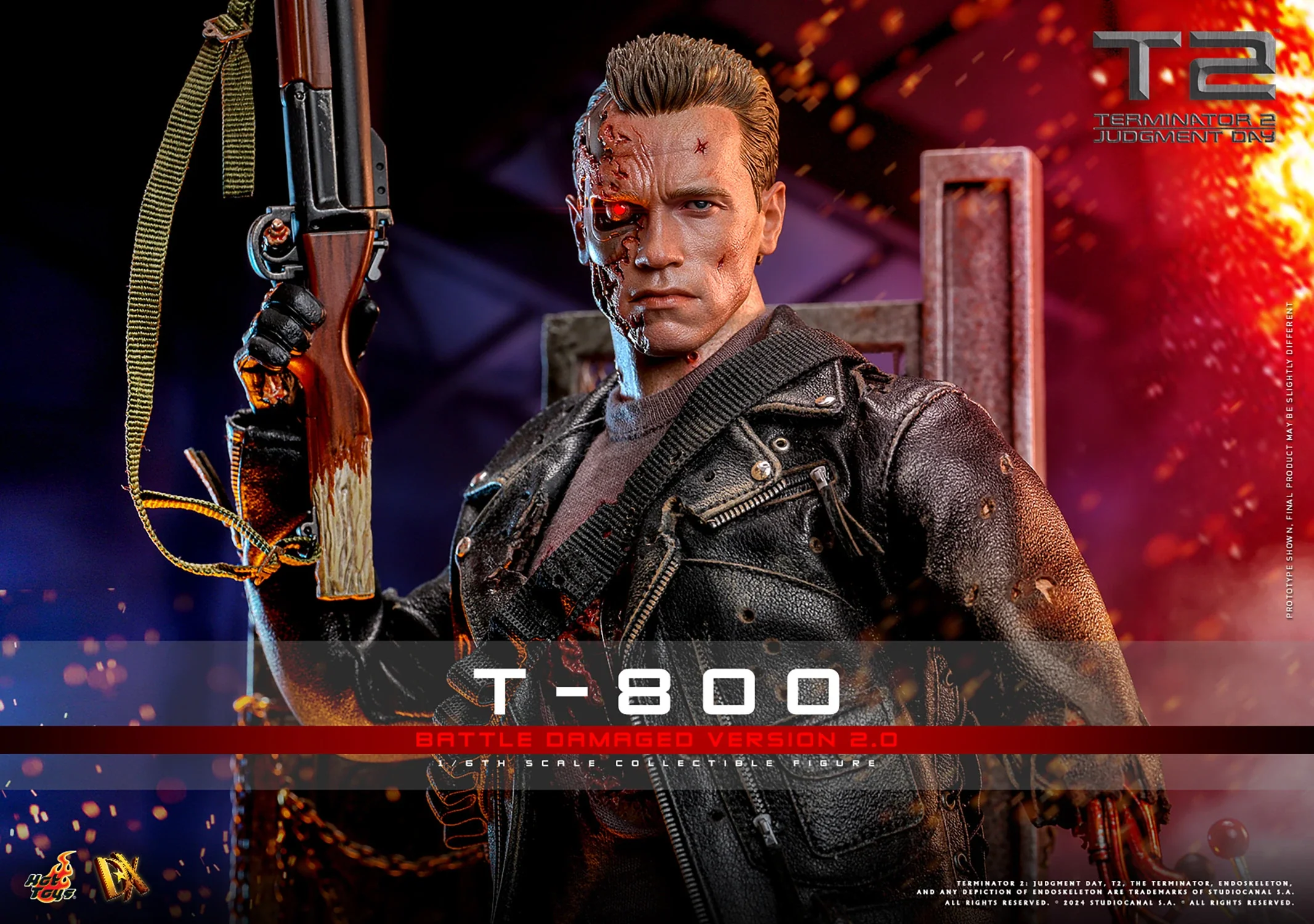 Hot Toys 1/6 Scale T-800 Battle Damaged Version 2.0 - Image 8