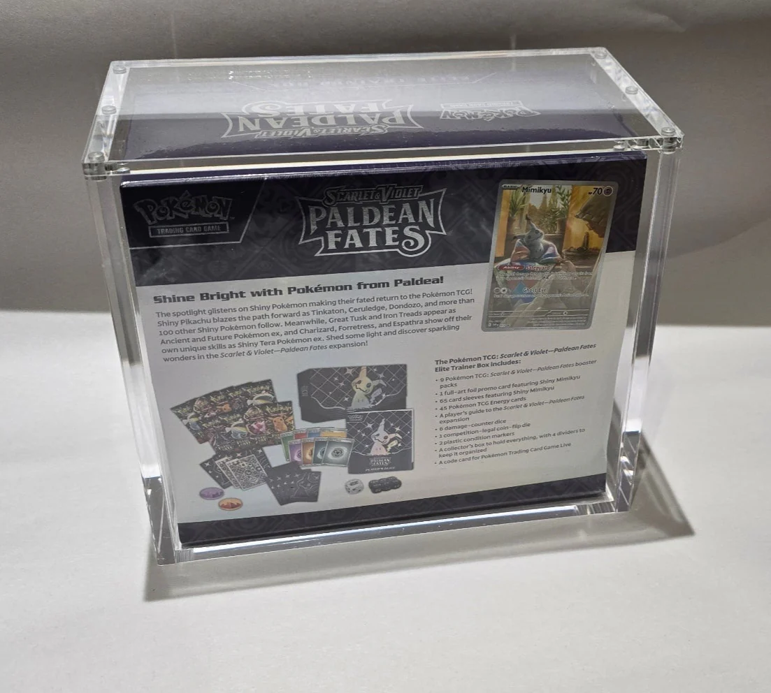 Pokemon Elite Trainer Box (ETB) Magnetic Acrylic Display Seal Cases - Image 4